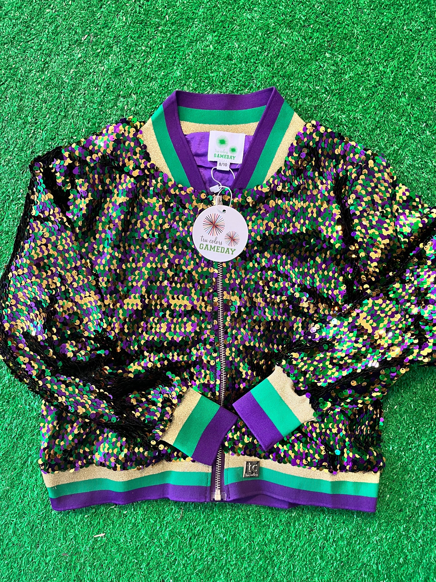 GLEAUX GIRL™ Kids Mardi Gras Sequin Jacket