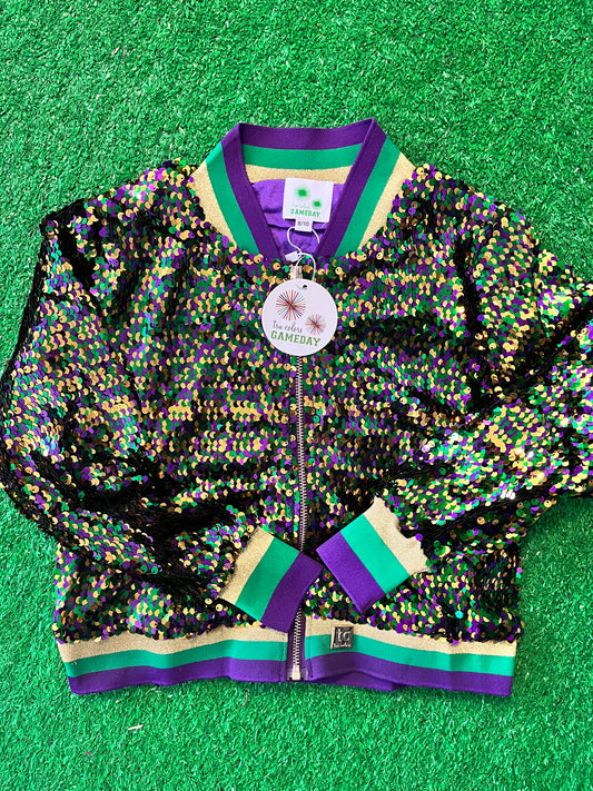 GLEAUX GIRL™ Kids Mardi Gras Sequin Jacket