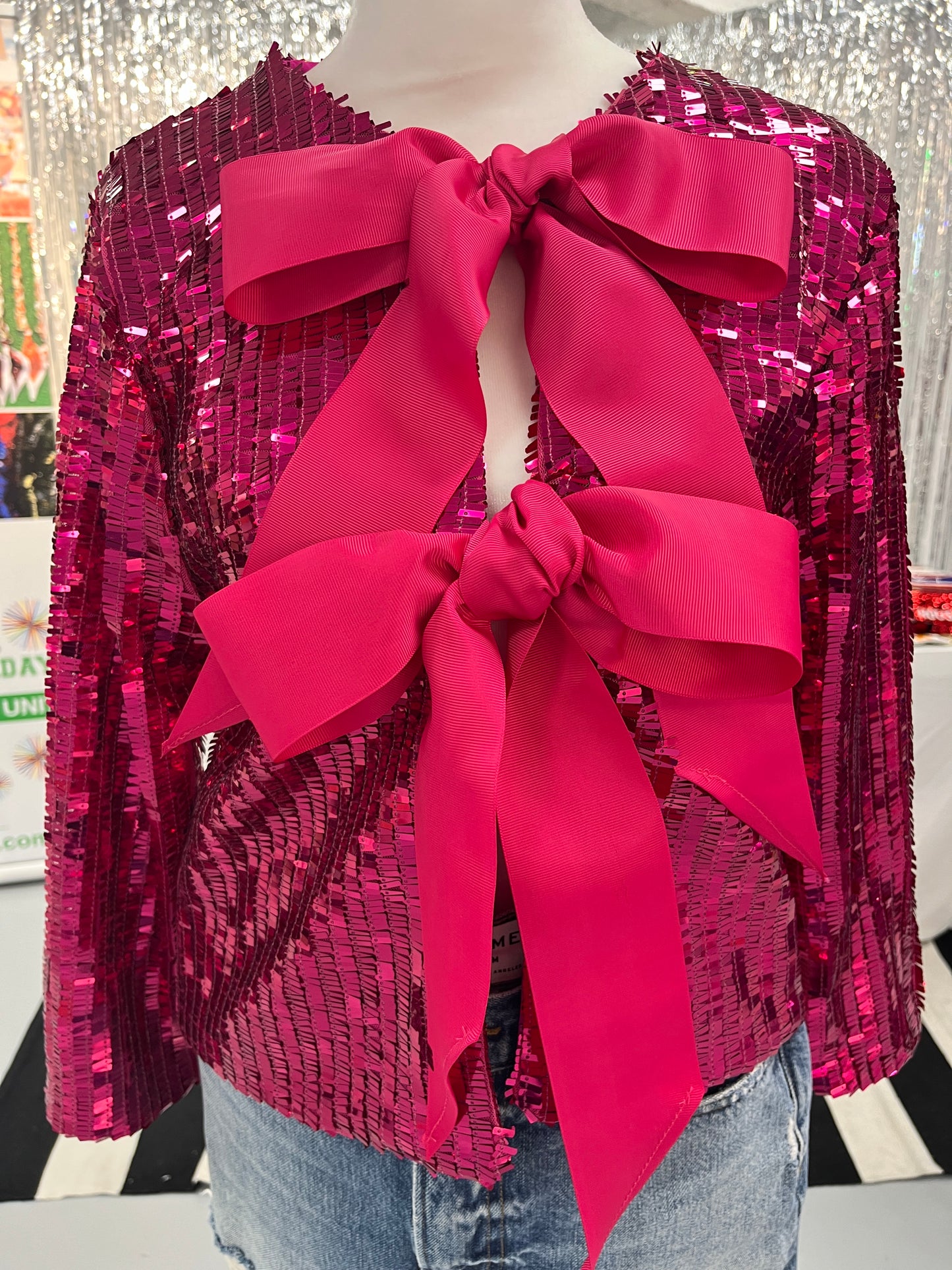 Belle of the Bow Sequin Jacket