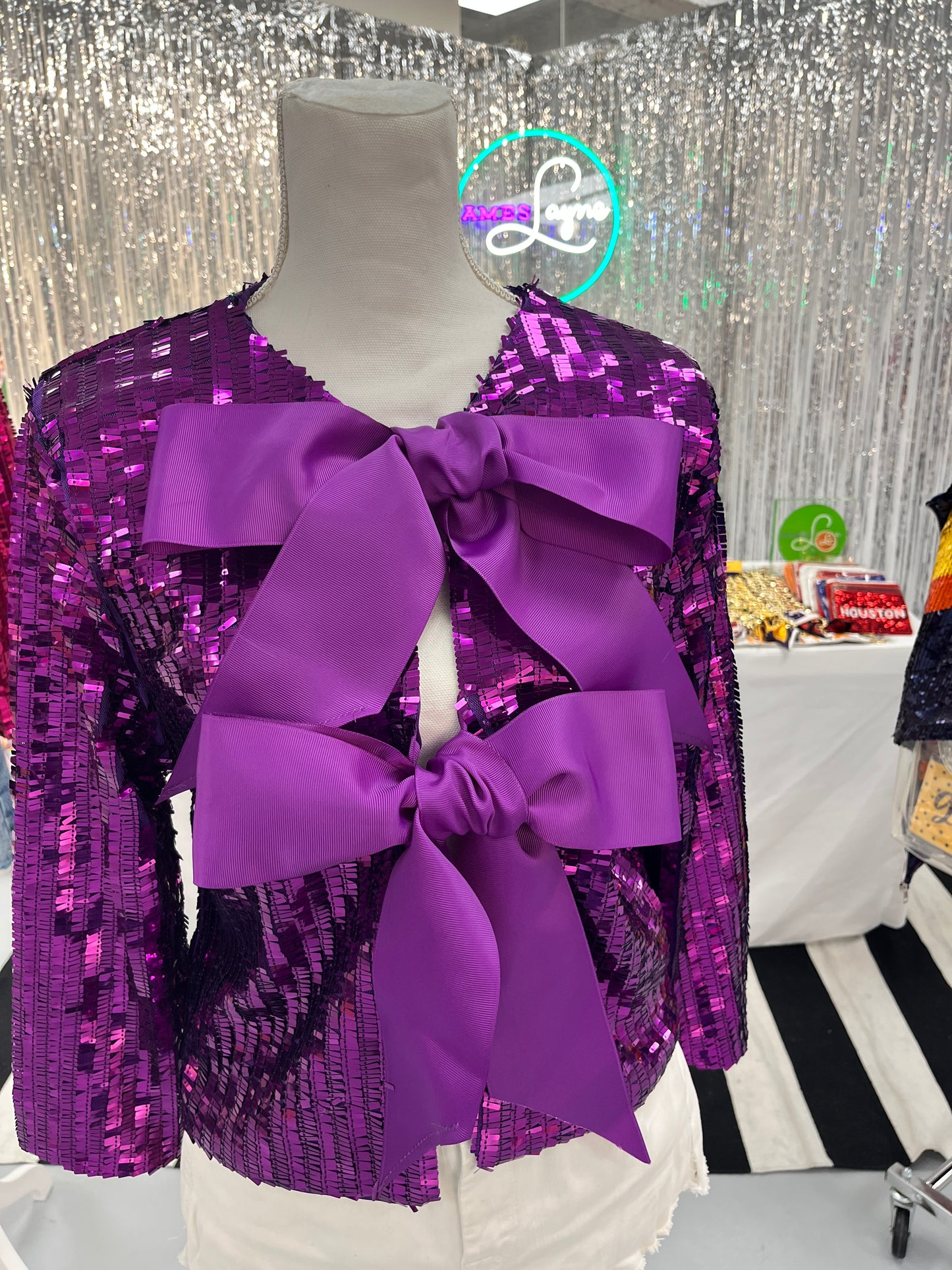 Belle of the Bow Sequin Jacket