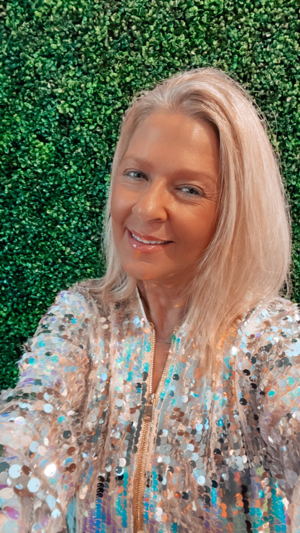 GIRLS JUST WANNA HAVE FUN SEQUIN JACKET