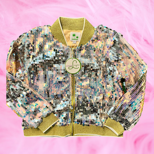 KIDS JUST WANNA HAVE FUN SEQUIN JACKET