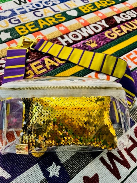 HALLIE CLEAR BELT BAG