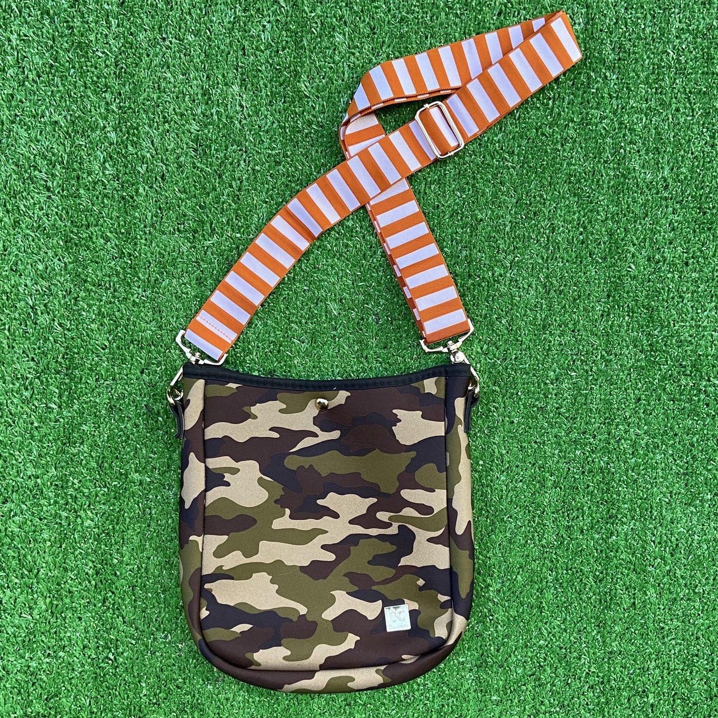 HARLIE Neoprene Camo Messenger Bag - TruColorsGameday