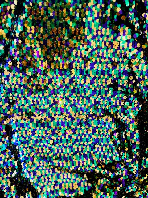 GLEAUX GIRL™ MARDI GRAS SEQUIN CONFETTI JACKET