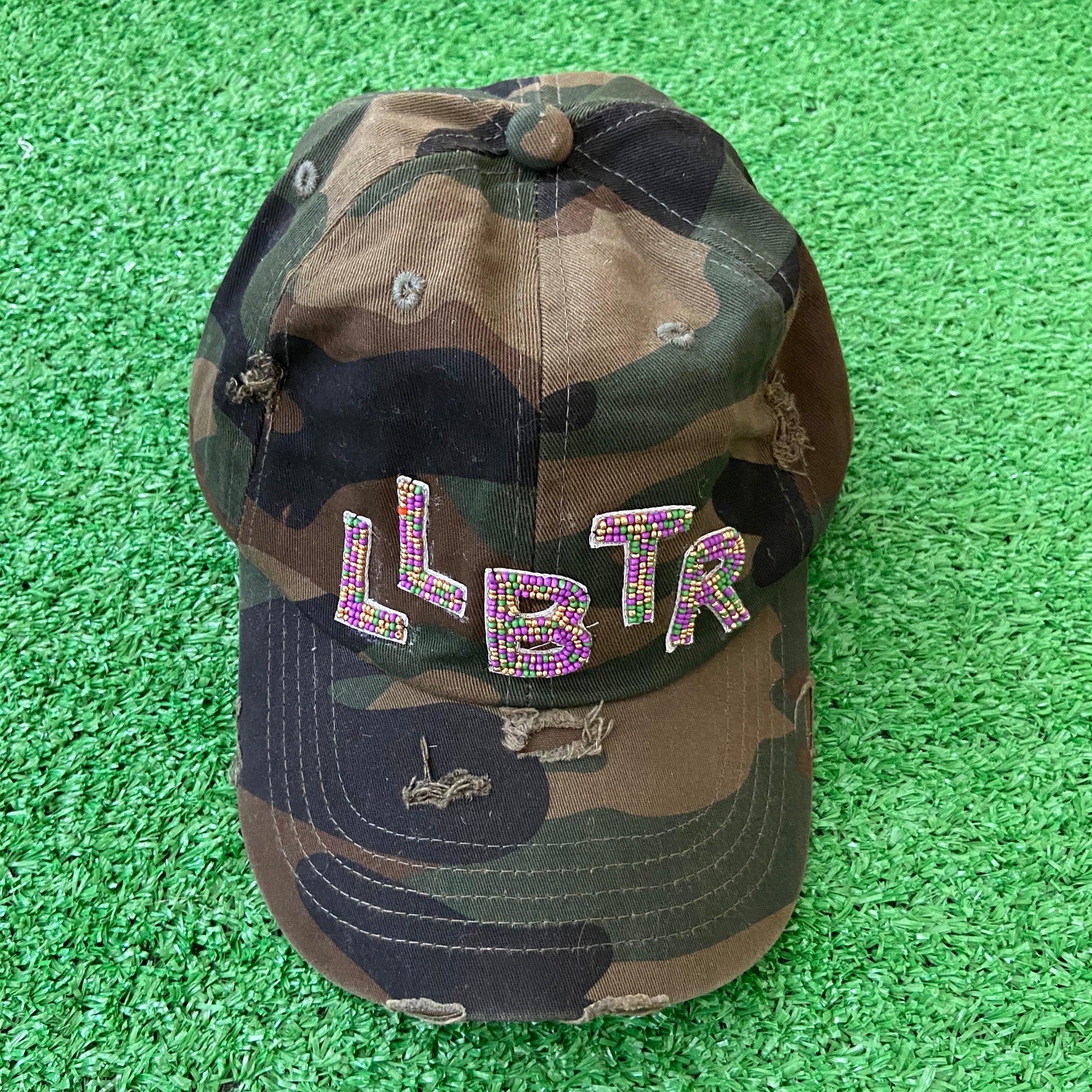 Beaded Camo Hat - TruColorsGameday