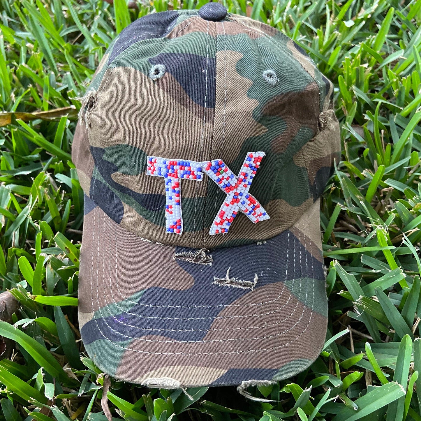 Beaded Camo Hat - TruColorsGameday