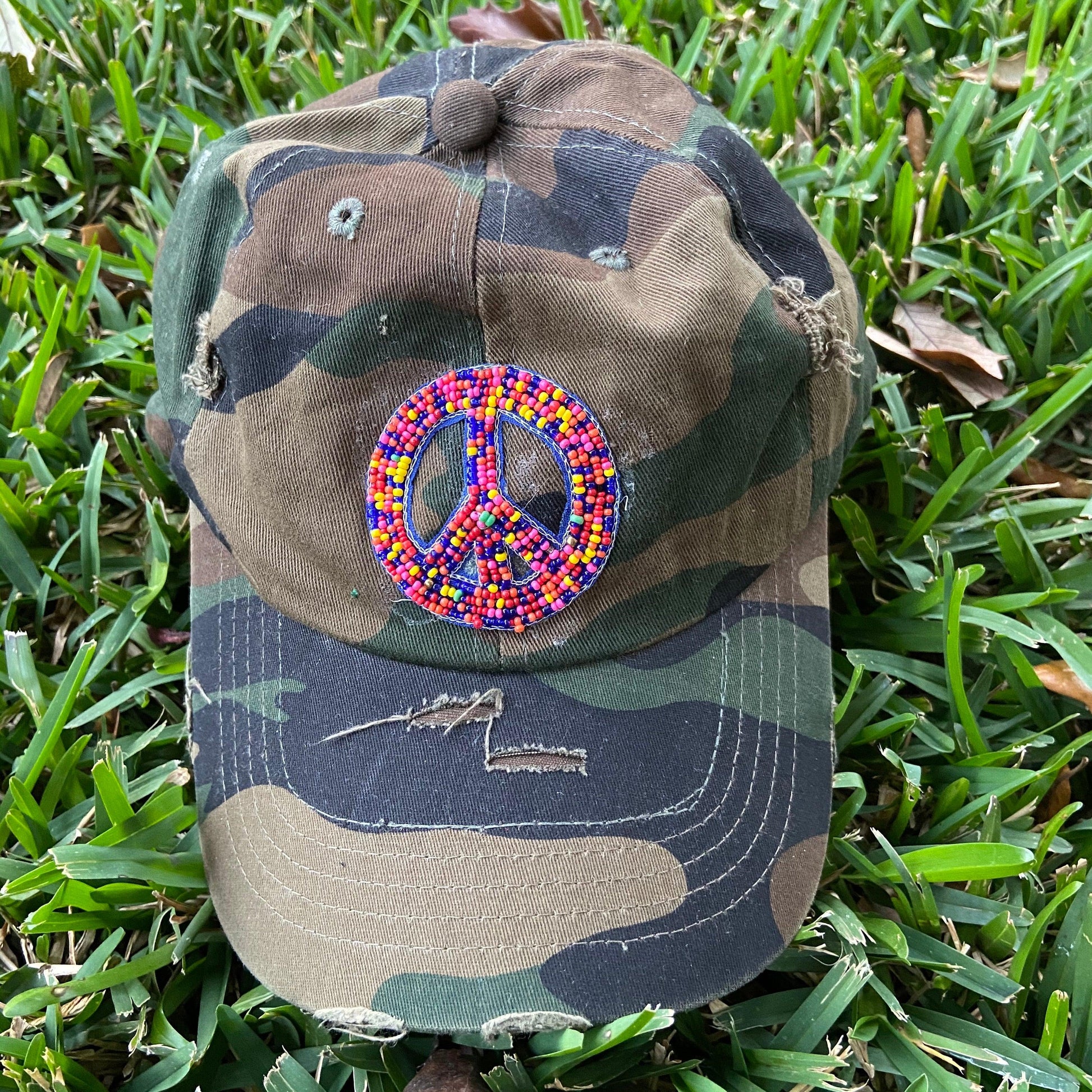 Beaded Camo Hat - TruColorsGameday