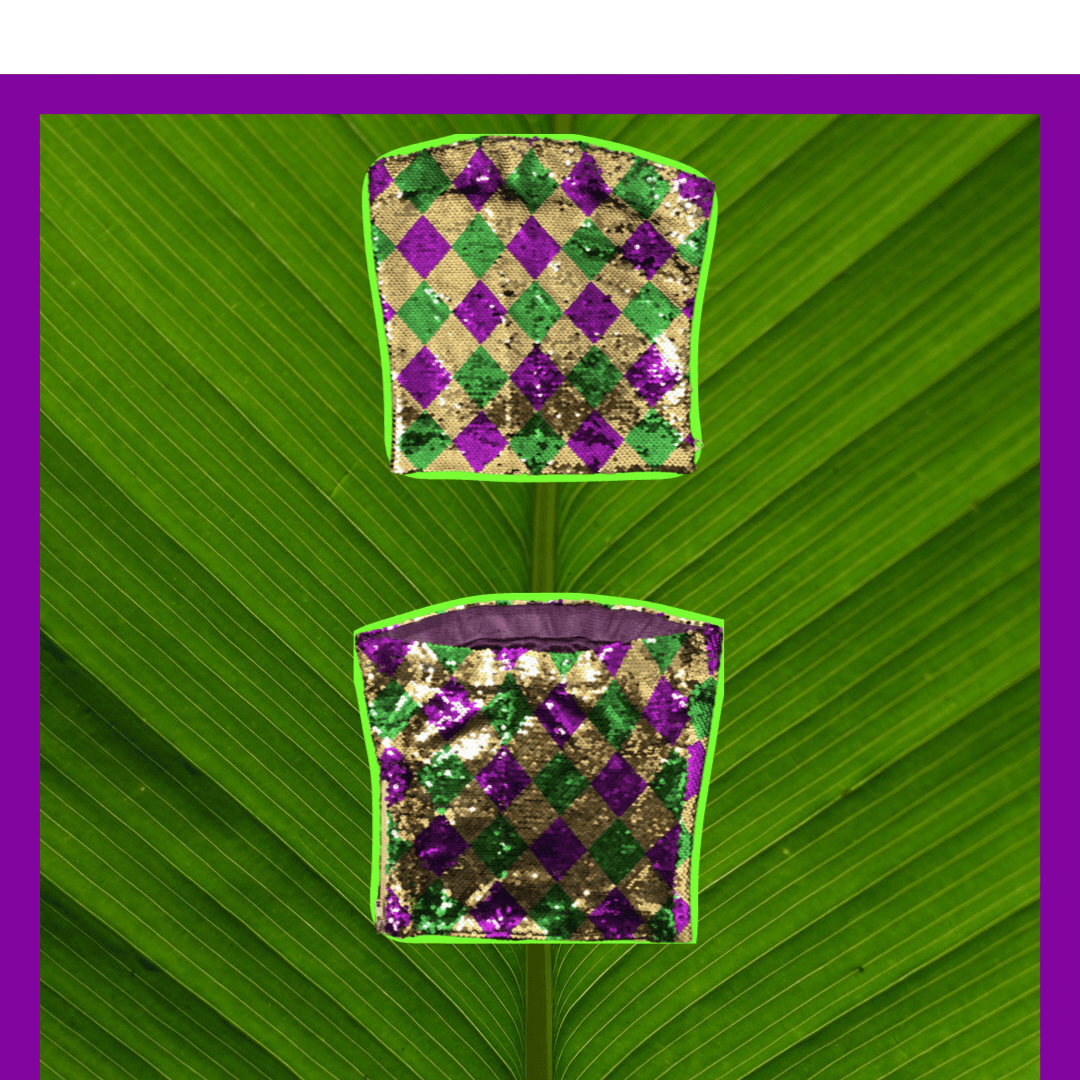 PIXIE Mardi Gras top - TruColorsGameday