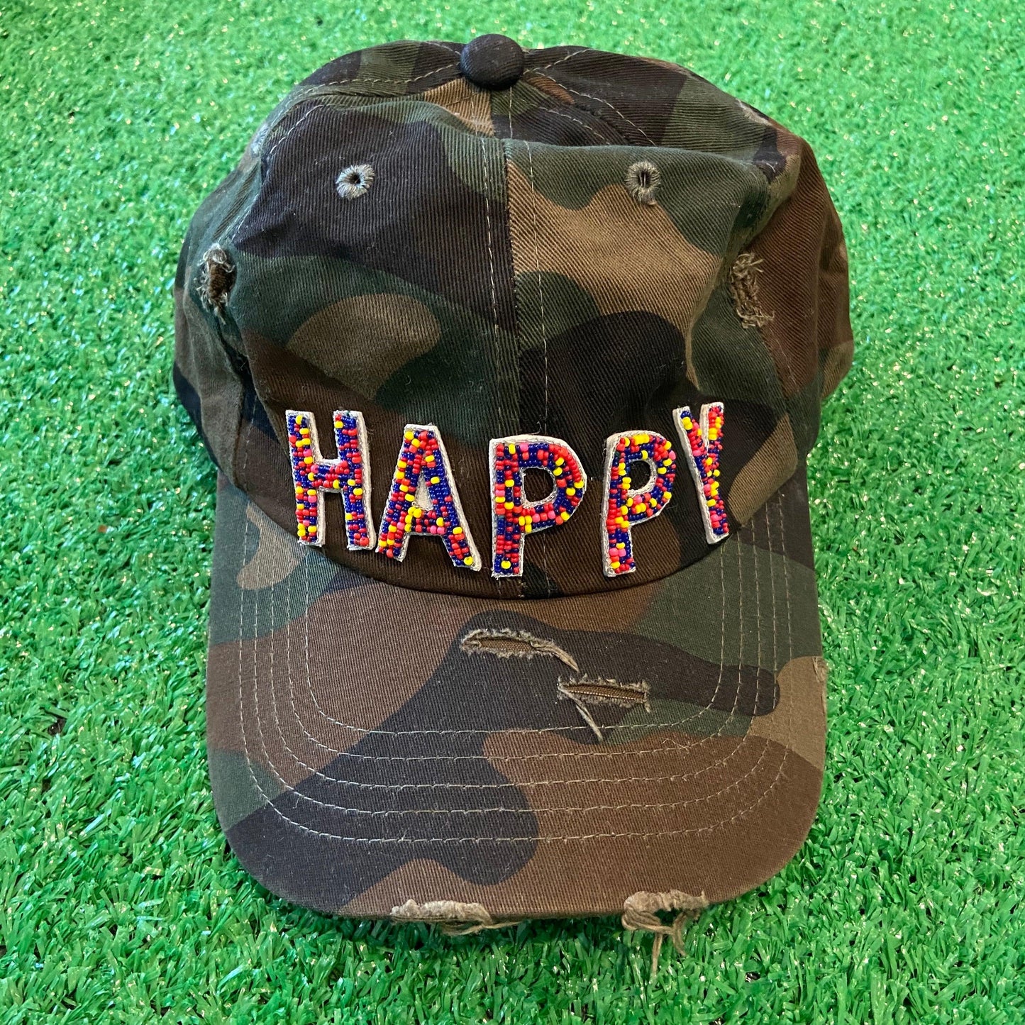Beaded Camo Hat - TruColorsGameday