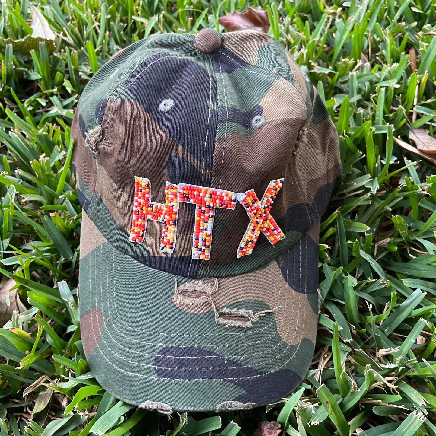 Beaded Camo Hat - TruColorsGameday